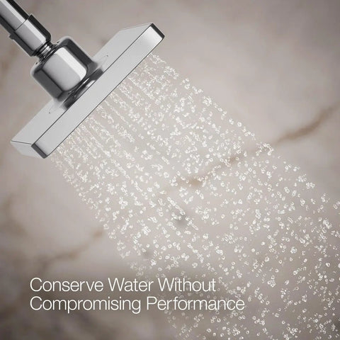 Parallel SF 2.5 GPM Showerhead In Polished Chrome Single Function With Water Saving Performance And No Fuss Everyday Luxury For Your Shower That Fits Any Shower Setup spraying water