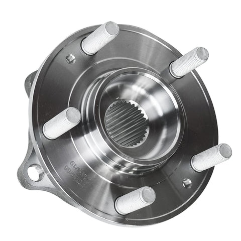 All-Wheel Drive Front And Rear Wheel Bearing Hubs Assembly Kit For Hyundai Santa Fe 2007-2014, Santa Fe Sport 2013-2014, Veracruz 2007-2012, And Kia Sorento 2011-2015 AWD Replacement 4-Piece Set, close-up view
