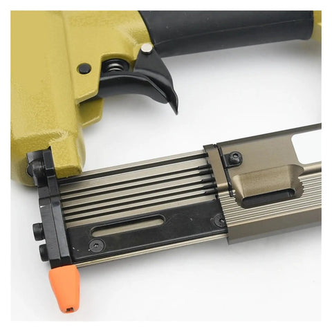 Smooth Operator Pneumatic Micro Brad Nail Gun Featuring Badass Light Frame And Three Quarter Inch Reach Perfect For Zero Sweat Cabinet Making And Upholstery Repair Plus Fine Woodworking Grind That Demands Reliable Nailing Performance Daily On The Job