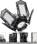 Ultra Bright 150W LED Garage Light With Five Adjustable Panels 6500K Daylight 15000 Lumens E26 E27 Socket Compatible