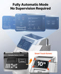 Shop Grade No Fuss Fully Automatic Refrigerant Recovery Machine For R134a And 1234yf Auto AC Service with 10 inch touchscreen display.