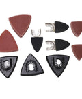 106 Piece Oscillating Tool Sanding Pads Kit For Metal with finger pads, edge pads, and sandpaper sheets displayed.