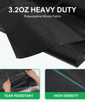 Close-up of Heavy Duty Weed Barrier Landscape Fabric 6 Feet By 300 Feet Ground Cover Mat 3.2 Oz Permeable Woven Geotextile, showing texture.