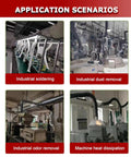 Heavy Duty 360 Degree Dust Collection Arm With 2.5 Meter Fume Extractor Hose For Shop Setup Built Tough Pom Ducting in industrial applications.
