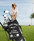Premium Golf Towel Gift For Men And Golf Dudes With Clip Microfiber Cleaning Cloth For Bags Balls And Clubs Funny Practical Stocking Stuffer For Christmas Birthday And Valentines Day