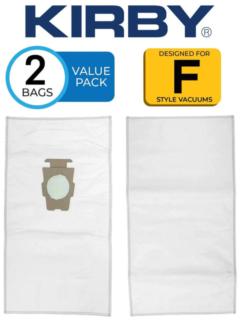 Micron Magic HEPA Filter Bags 2 Pack Genuine OEM fits Avalir Sentria and G Series Vacuum Cleaners F Style shown in packaging.