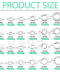 Massive 400 Piece Washer Set Kit With Split Lock Washers, External And Internal Star Washers, And Flat Washers In Sturdy 304 Stainless Steel, Imperial Sizes Six, Eight, Ten And One Quarter, Five Sixteenths, Three Eighths Inch. size chart