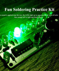 Colorful 10 LED Soldering Practice Board Kit For Teens And Adults, CD4017 Electronic DIY Project, Glass Fiber PCB with glowing LEDs