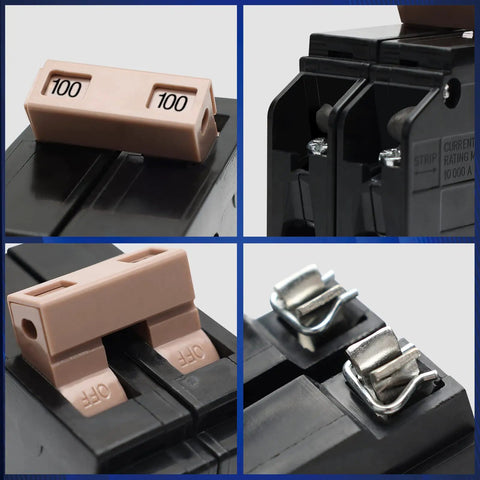 Two Pole 100 Amp Plug-On Molded Case Circuit Breaker Type 3/4-In Thermal Magnetic Protection 10 KAIC 120/240V details