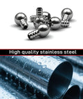 Close-up of polished 304 stainless steel materials for Stainless Steel Pro Grade Foam Cannon Filters 6 Pack for Standard 1 Quarter Inch Pressure Washer Lances.