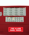 Indoor Fire Alarm Panel Sign Made From Premium Durable Acrylic With Super Strong Self Adhesive And No Fuss Install For Home Office Or Shop Red 9x3 Inches