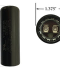 OEM 70 MFD 220 VAC 60 Hz Garage Door Opener Capacitor Replacement showing dimensions 3.38" height and 1.375" diameter