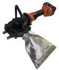 BN Products 24V Cordless Cutting Edge Saw Strut Rebar and Multi-Material Cutter with silver debris bag for clean cutting.