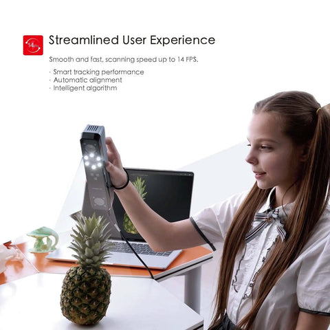 Handheld 3D Scanner With Infrared VCSEL Tech And Live RGB Color Capture Built For Makers Craving Straight Up Next Level Precision Without Any Messy Setup Hassles Or Laggy Data Exporting Today
