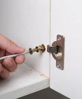 50 Sets Cabinet Door Hinge Repair Screws Kit With Precise Hole Compatibility And Enhanced Thread Grip For Kitchen And Bathroom Cabinets, Durable Metal 1.40x0.70x0.70 cm, Prevents Stripped Threads And Quick Easy Fixes, gold metal hinge screw in cabinet door repair