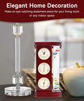 Analog Weather Station With Galileo Thermometer And Quartz Clock In Gold Finish Dope Barometer And Hygrometer Indoor Outdoor Home Decor Gift For Family Or Friends placed on shelf