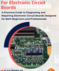 Hands On Troubleshooting And Repair Techniques For Electronic Circuit Boards A Practical DIY Guide For Industrial And Home Electronics Quick Diagnostics Safe Repairs And Pro Tips book cover with circuit board close-up