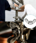 Butterfly Wing Nuts Set For Quick Hand Tightening With 10-24 Thread 304 Stainless Steel 25 Pieces Durable Silver Fasteners in use