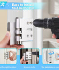 Beefed Up Home Door Reinforcement Lock With Aluminum Guard For Maximum Security, Anti Burglary Shield in installation process
