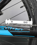 All In One Bicycle Chain Tool Kit With Missing Link Pairs, Wear Gauge checking chain wear on bike wheel