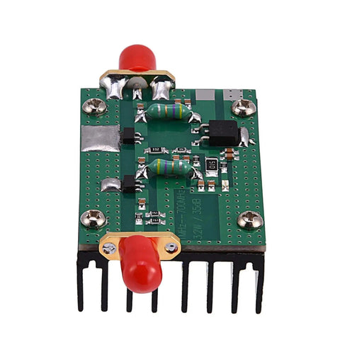Beefy Ham Radio RF Power Amplifier Module From 1 MHz To 700 MHz Delivers Up To Three Point Two Watts Output, showing circuit board design.