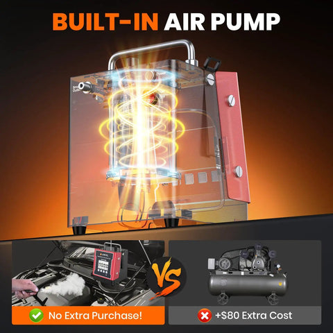 L5000 PRO EVAP Smoke Machine For Car Leak Detection With Built-In Pump and LCD Screen With Pressure Decay And Vacuum Test