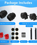 Two Mountain Bike Tires And Tubes Set With 20x1.95 Tire And 32mm Inner Tubes, Folding Replacement, Puncture Resistant, Includes Levers, Liners, Patches
