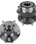 Rear Wheel Bearing And Hub Assembly Set Of 2 For Subaru Forester 2014 To 2018, Impreza 2012 To 2021, 5 Lug And ABS replacement hubs