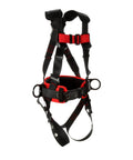 Construction Style Positioning Harness P200 With Fixed D-Ring Black X-Large 1 Each Case Moisture-Wicking Back Padding Soft Edging Foam Hip Pad