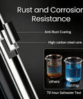 Baitholder Worm Hooks 30 Pcs 3X Strong Long Shank with anti-rust coating and high-carbon steel core comparison test Beakers