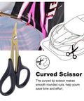 Image of curved scissors from the RC Car Body Reamer Kit 0-14mm Hole Puncher With Sleeve And Curved Scissors Set for bodyshell mods.