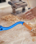 Replacement Pasta Machine Crank Handle With Wood And Iron Build For Smooth Operation And Easy Maintenance Keeps Your Pasta Game Strong For Daily Home Cooking And Small Restaurant Use Precision Fit For Reliable Pasta Making Accessories, blue wood handle