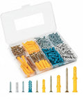 270 Piece Drywall Screw Kit With Carbon Steel Self Tapping Zinc Plated Screws For Wood Studs And Gypsum Panels No Pre Drill Needed Easy Hold For DIY Home Projects shown in organized case