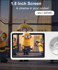 Bluetooth MP3 Player With Dope Built In Speaker And 64GB Card displaying cartoon on 1.8 inch screen