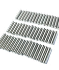 5mm x 25mm Metal Dowel Pins 50 Pack For Wood Furniture And Shelves, M5 Shelf Pegs, Alloy Steel Dowels, Precise Ground Finish visible in rows