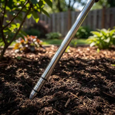 2 In 1 Soil pH And Moisture Meter Plug And Play No Battery Needed Portable Garden Tool For Gardens Lawns And Indoor Plants 295 Mm Long Delivers Quick Readings With Durable Anti Corrosion Probe in soil