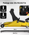 2.5 Ton Trolley Jack With Carrying Case Hydraulic Low Profile Floor Jack For Cars Lift With Single Piston Pump