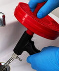 Using 15 Foot Hand Crank Drain Auger With Pistol Grip For Small To Medium Household Drains, 0.25 Inch Canister Snake in bathroom sink