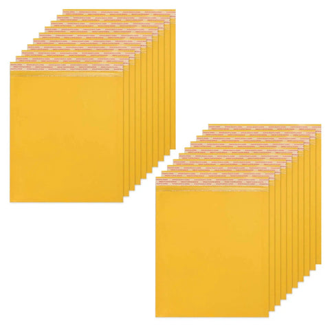 Bubble Mailers 10x13 Inch Padded Envelopes Pack Of 25 Self Seal Kraft Paper Water Resistant Bubble Padded Shipping Envelopes For Books