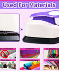 Dope Circle Hole Punch Kit for Scrapbooking and Card Making with multiple material options shown, highlighting material compatibility.