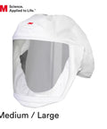 Versaflo Headcover With Integrated Head Suspension S133L5 White Medium Large