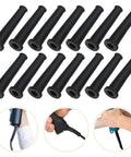 Heavy Duty Rubber Cord Boots And Cable Management Sleeves 20 Pack Universal Wire Organizers showing 15 black rubber cable boots.