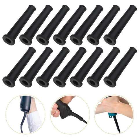 Solid Rubber Cable Sleeves For Desktop And Entertainment Center Wires Shock Absorbing Cord Organizer Tube guards in pack of 20