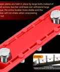 Close-up of Heavy Duty Power Distribution Block 150A with stainless fittings, showcasing robust construction and secure bolts.