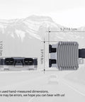 Plug And Play Cooling Fan Control Module for Volvo S60 S80 V40, side view with dimensions 5.2 x 3.9 inches shown.