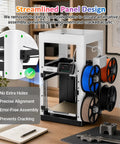 Badass Laser Cut Acrylic Enclosure Kit For Flashforge 3D Printer Dust Shroud safety mod with streamlined panel design for easy assembly.