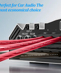 8 Gauge Power Ground Wire Kit for Car Audio and Auto Electrical Installations connected to audio input