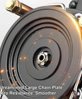 Hand Chain Hoist Heavy Duty Crane Double Pawl Brake showing streamlined large chain plate for smooth operation.