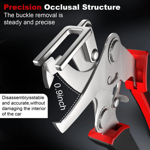 Close-up of Pro Grade Car Clip Pliers for Auto Trim and Panel Fasteners Removal showing 0.9-inch precision structure.