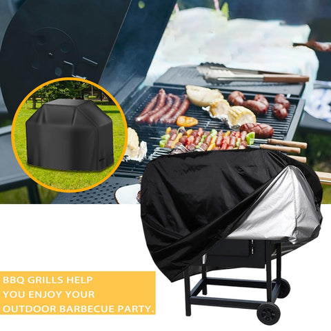 Durable Heavy Duty BBQ Grill Cover For Summit E 470 2010 To 2026 Outdoor All Season Protection on a grill with food